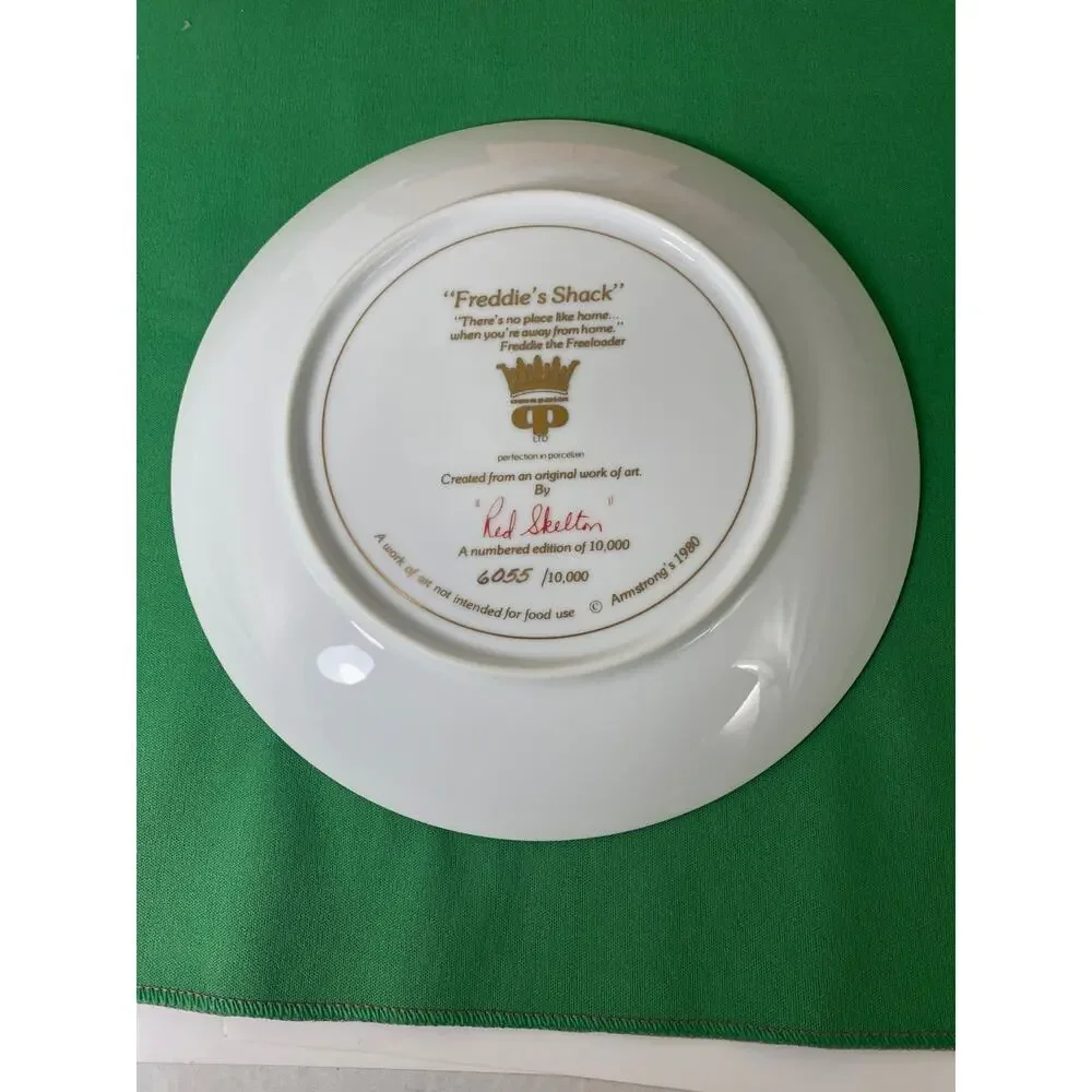 Red Skelton Freddie’s Shack Signed Limited Edition Porcelain Plate #6055